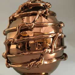 Tuttoattaccato Tiricci Pigna siciliana in bronzo terracotta> Sculture Decorative