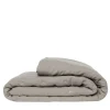 Once Milano Trapunta di lino grigio taupe> Biancheria Da Letto