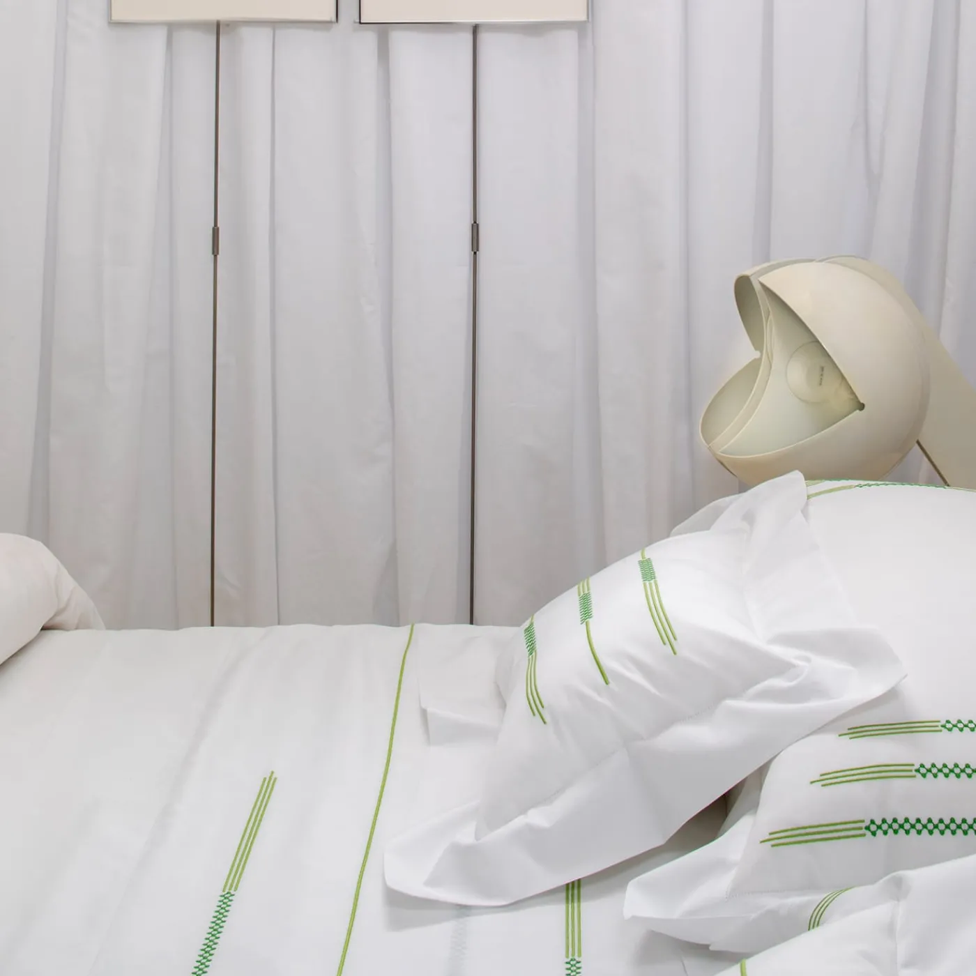 Verderoccia Trapuntino LIFE in Toni di Bianco e Verde US King> Biancheria Da Letto