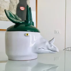 Freaklab Triceratopo Grande Contenitore verde e bianco con coperchio><noscript><img width=