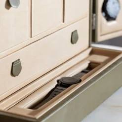 laErre Trunks Trunk per Orologi Geneve in Pelle Verde> Portagioie