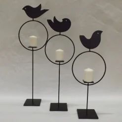 AV Metal Uccellino A Portacandele in metallo><noscript><img width=