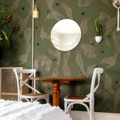 MaVoix Uno, Nessuno Verde Prato Carta da parati> Carte Da Parati