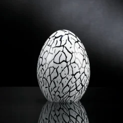 VGnewtrend Uovo piccolo di vetro bianco> Statuine