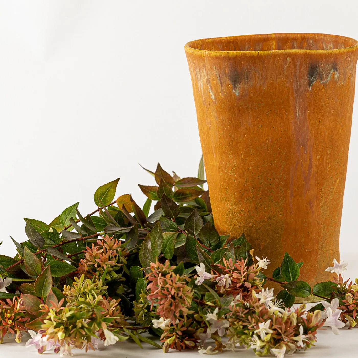 Agnes Duerrschnabel Atelier Vaso a calice arancione> Vasi Decorativi