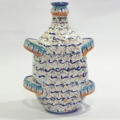 Sbigoli Terrecotte Firenze Vaso a fiasco Uccellino con 4 maniglie di Lorenza Adami> Anfore