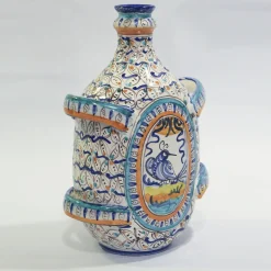 Sbigoli Terrecotte Firenze Vaso a fiasco Uccellino con 4 maniglie di Lorenza Adami><noscript><img width=