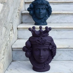 Stefania Boemi Vaso a testa Donna Macalda> Vasi Figurativi