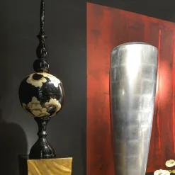 VGnewtrend Vaso alto d'argento Obice><noscript><img width=