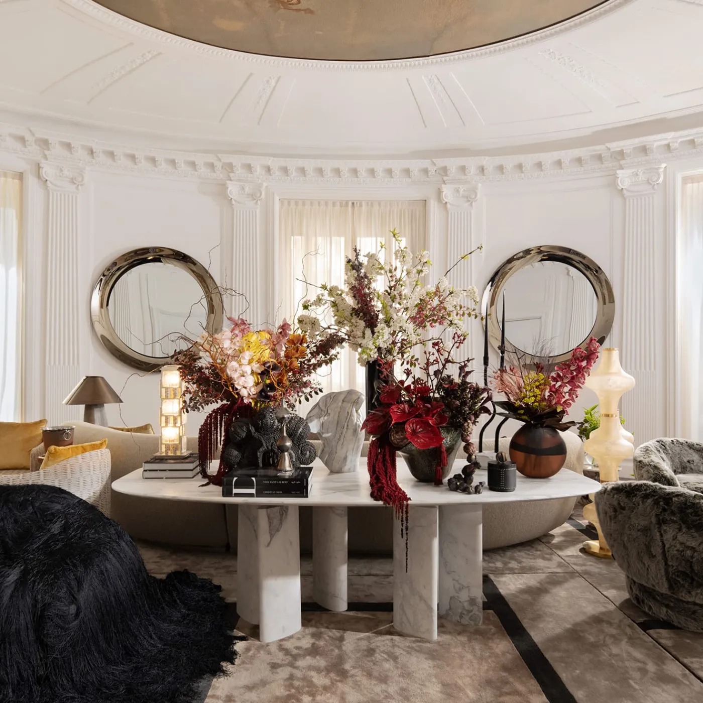 Fornace Mian Vaso alto Giano in ametista e oro> Vasi Decorativi