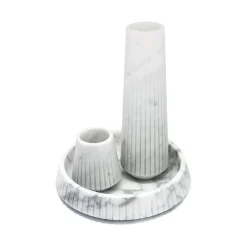 FiammettaV Home Collection Vaso alto in marmo bianco di Carrara di Jacopo Simonetti><noscript><img width=