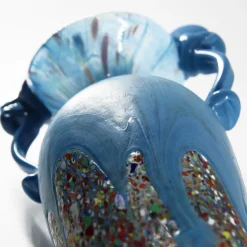 Madeforsoul Vaso Anfora in Vetro di Murano Azzurro><noscript><img width=