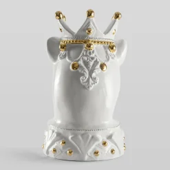 Fratelli Bevilacqua Vaso Animalier Puma Bianco in ceramica><noscript><img width=