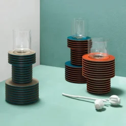 Rudi Vaso basso in velluto bicolore #2> Vasi Da Fiori