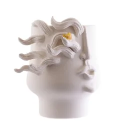 Patrizia Italiano Vaso bianco L'Accidara> Vasi Figurativi