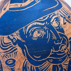 Clara Holt Vaso Blues in terracotta di e Chiara Zoppei> Bottiglie Decorative