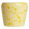 Carola fra i Trulli Vaso Cachepot in ceramica giallo e crema> Cachepot E Portavasi