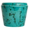Carola fra i Trulli Vaso Cachepot in ceramica verde e acqua> Cachepot E Portavasi