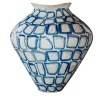 Onofrio Acone Vaso Ceramica Areté Trame Blu> Vasi Decorativi