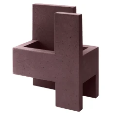 Paolo Giordano Vaso Chandigarh IV marrone marsala> Cachepot E Portavasi