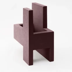 Paolo Giordano Vaso Chandigarh IV marrone marsala><noscript><img width=