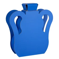 ADJ Style Vaso con coperchio e manici in pelle a onda edizione limitata OTTO blu Majorelle> Vasi Con Coperchio