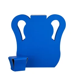 ADJ Style Vaso con coperchio e manici in pelle a onda edizione limitata OTTO blu Majorelle><noscript><img width=