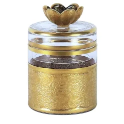 Griffe Montenapoleone by Vetrerie di Empoli Vaso con coperchio in vetro con base ispirata a Michelangelo> Arredo Bagno