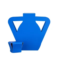 ADJ Style Vaso con coperchio OTTO Blu Majorelle Edizione Limitata in pelle con manico angolare><noscript><img width=
