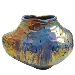 Ceramiche Lega di Martina Scarpa Vaso con riflessi di luce multisfaccettati> Vasi Decorativi