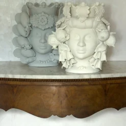 Stefania Boemi Vaso con testa di trinakrie> Vasi Figurativi