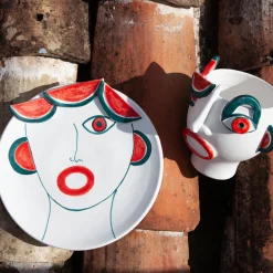 Patrizia Italiano Vaso con testa di venditore di angurie di Riccardo Street> Vasi Figurativi