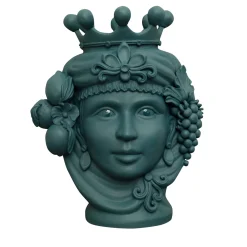 Stefania Boemi Vaso con testa Haretusa> Vasi Figurativi