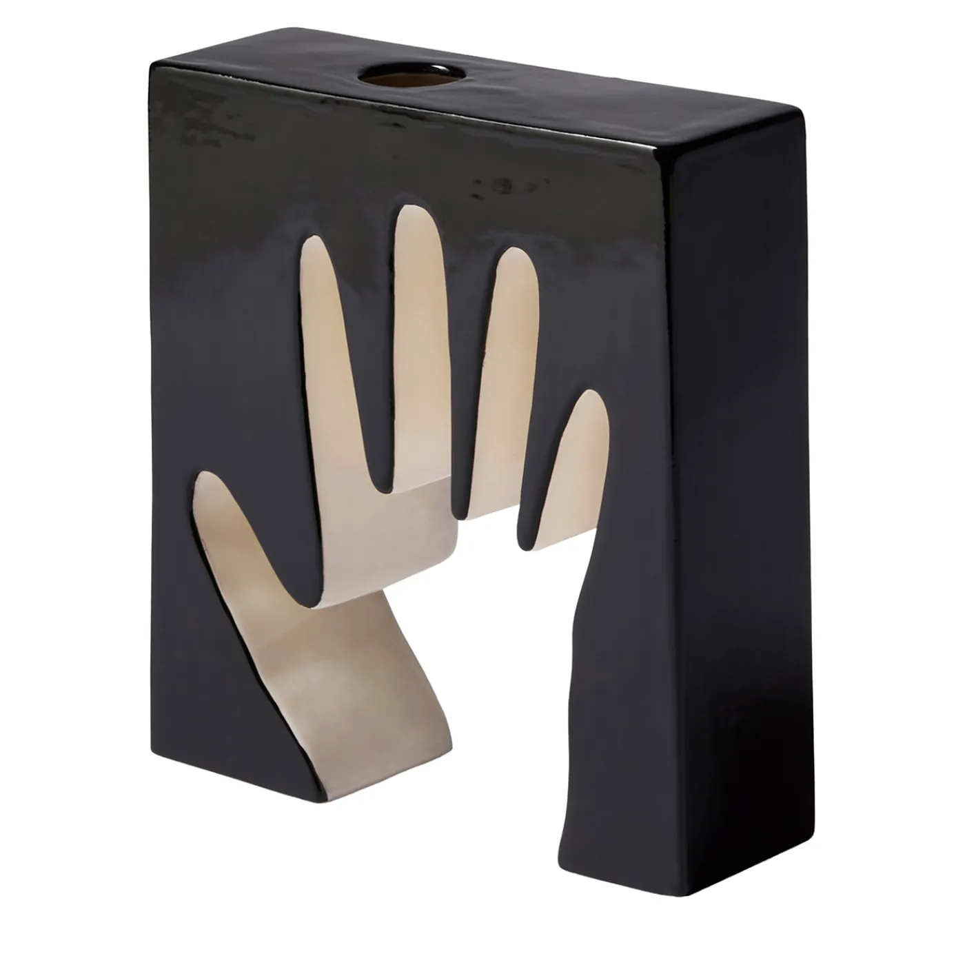 Cassina Vaso da fiori nero Impronta di Ico Parisi> Vasi Da Fiori