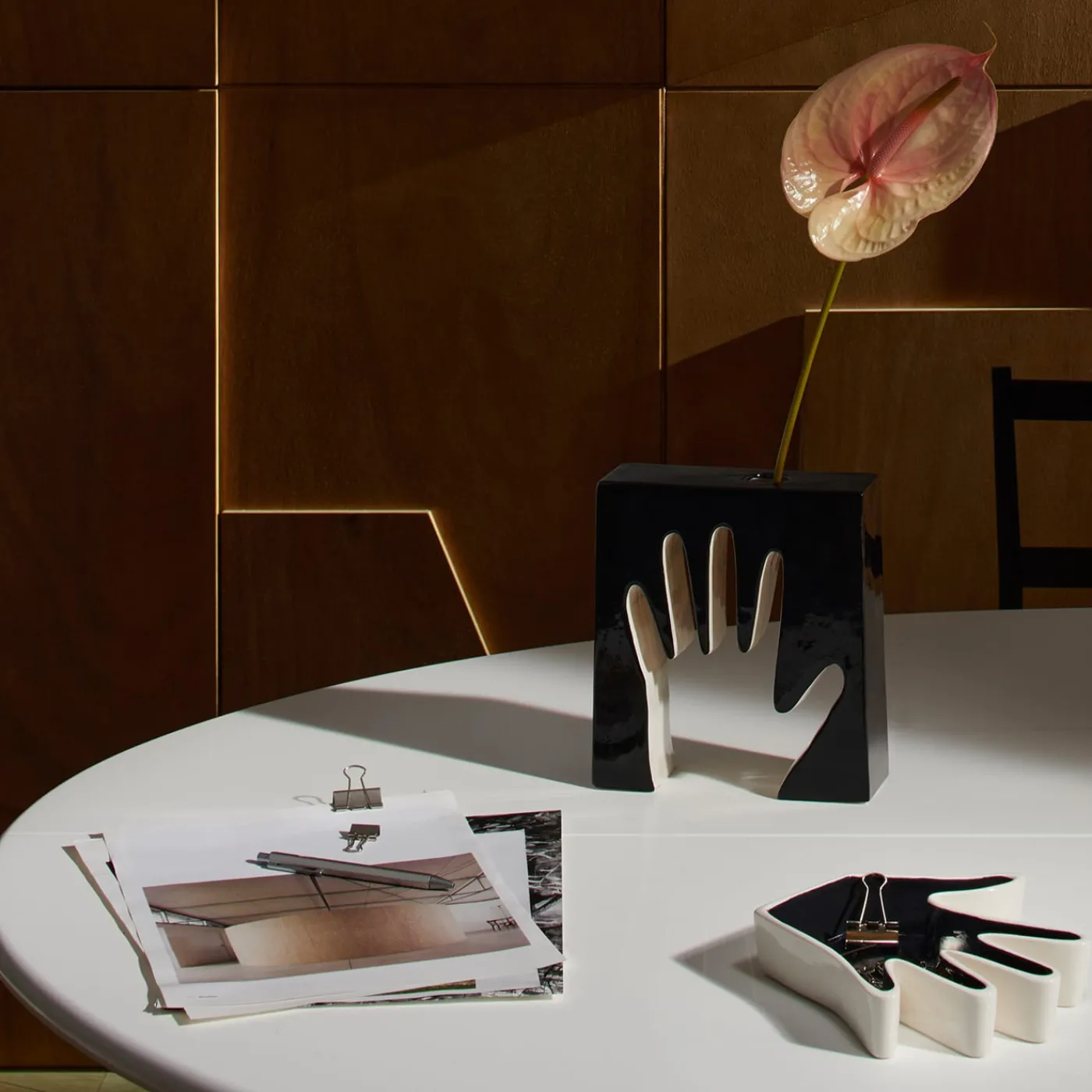 Cassina Vaso da fiori nero Impronta di Ico Parisi> Vasi Da Fiori