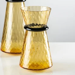 Venini Vaso d'ambra piccolo Tiara di Francesco Lucchese> Vasi Da Fiori