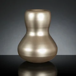 VGnewtrend Vaso decorativo Bean Satin Beige #1> Vasi Da Fiori