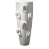 VGnewtrend Vaso decorativo bianco Obice David's Ears> Vasi Figurativi