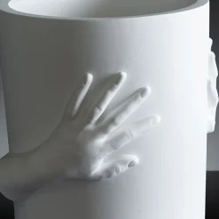 VGnewtrend Vaso decorativo bianco Obice David's Hands><noscript><img width=