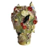 I Borbone Capodimonte Vaso decorativo in ceramica verde tropicale Corinto> Vasi Decorativi
