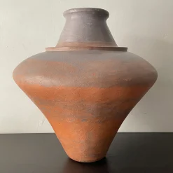 Pottery Roma Vaso decorativo in gres rosso e nero n.88><noscript><img width=