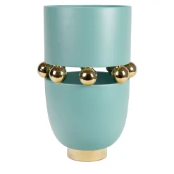 deBlona Vaso Decorativo Kósmos Aquamarine in Ceramica> Vasi Decorativi