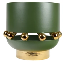 deBlona Vaso Decorativo Kósmos Grande in Ceramica Verde> Vasi Decorativi