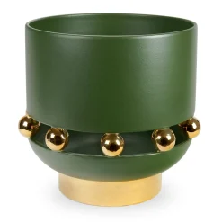 deBlona Vaso Decorativo Kósmos Grande in Ceramica Verde><noscript><img width=