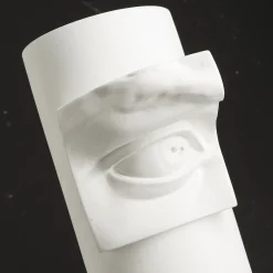 VGnewtrend Vaso decorativo Obice David's Eye bianco> Vasi Figurativi