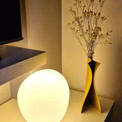 Stratifico Vaso Decorativo Onda Giallo><noscript><img width=