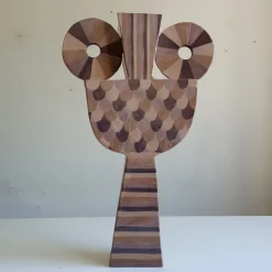 Chiara Berta Vaso Decorativo Otello in Terracotta Marrone><noscript><img width=