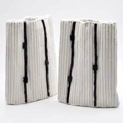 Design Center 1991 Vaso Decorativo Paesaggio 18 #1 bianco di Nino Basso><noscript><img width=