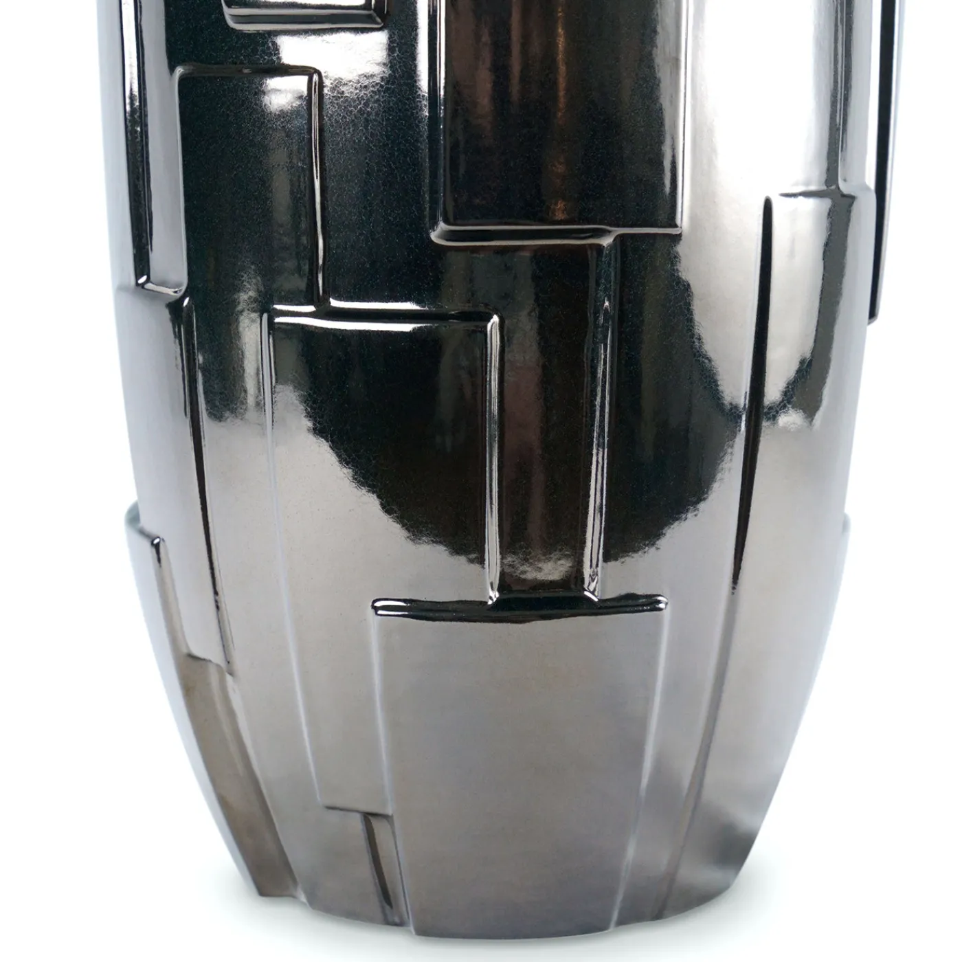 deBlona Vaso Decorativo Panoplia in Ceramica Titanio> Vasi Decorativi