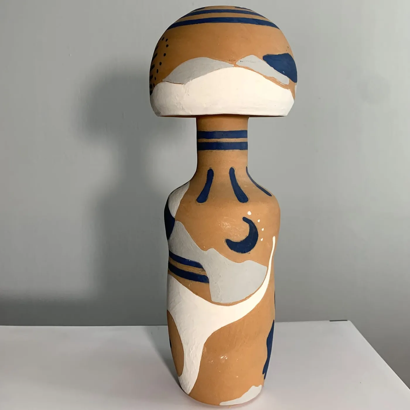 Enryhands Vaso Decorativo U2 con Motivo Astratto in Terracotta> Vasi Decorativi